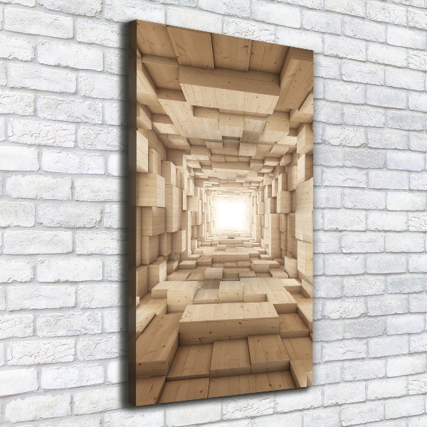 Cuadro moderno en lienzo resistente uv vertical Telas coloridas