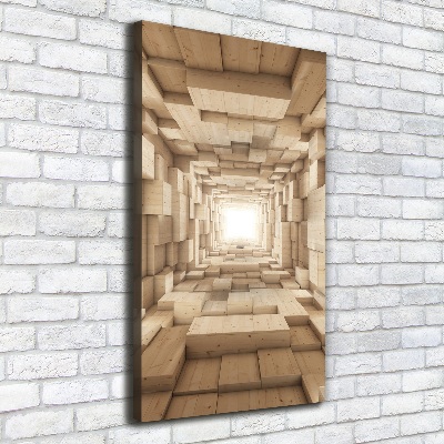 Cuadro moderno en lienzo resistente uv vertical Telas coloridas