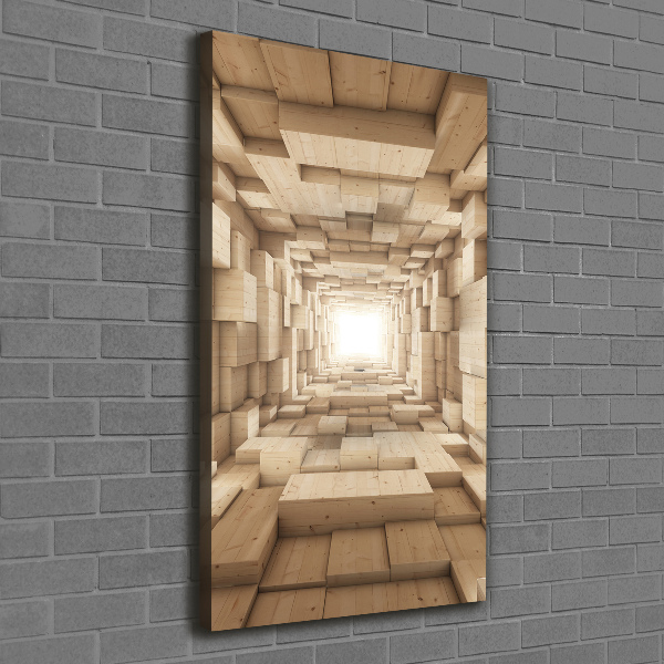 Cuadro moderno en lienzo resistente uv vertical Telas coloridas