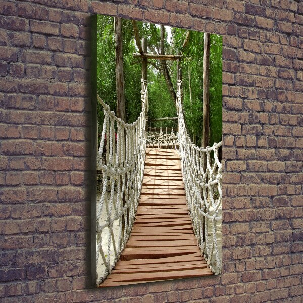 Impresión en lienzo vertical Puente de cuerda