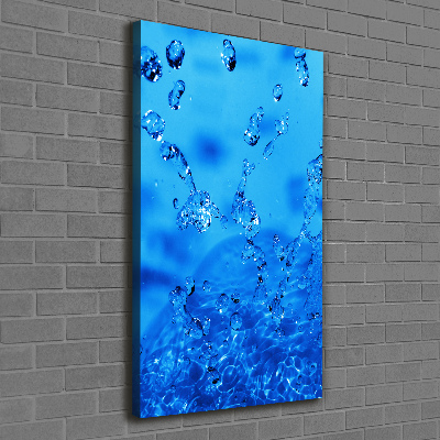 Impresión en lienzo vertical Gotas de agua