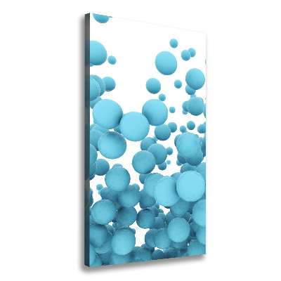Cuadro canvas decorativo para salón vertical Esferas abstractas