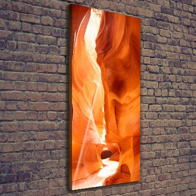 Cuadro canvas decorativo para salón vertical Cañón