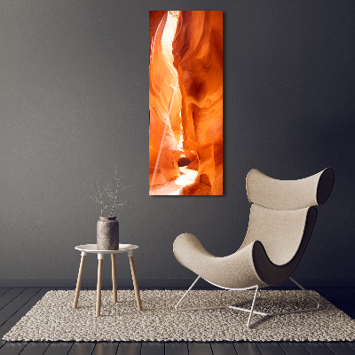 Cuadro canvas decorativo para salón vertical Cañón