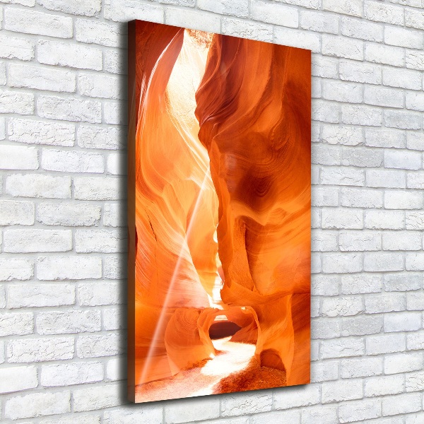 Cuadro canvas decorativo para salón vertical Cañón