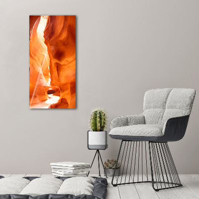 Cuadro canvas decorativo para salón vertical Cañón