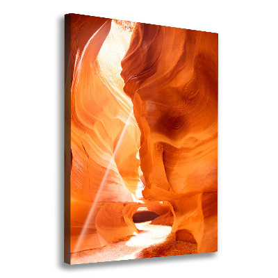 Cuadro canvas decorativo para salón vertical Cañón