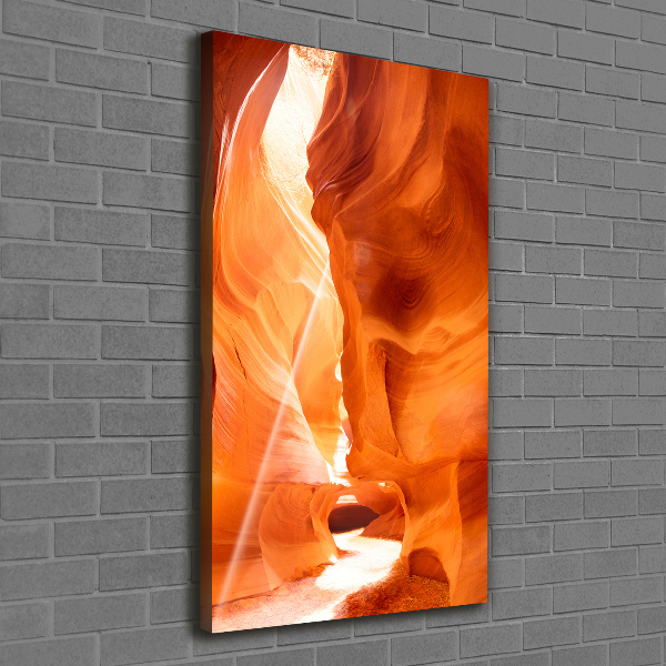 Cuadro canvas decorativo para salón vertical Cañón