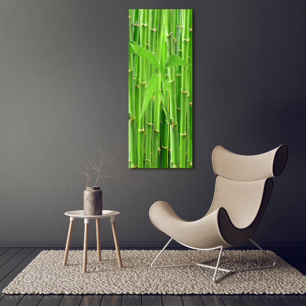 Fotografía en lienzo vertical bosque de bambú
