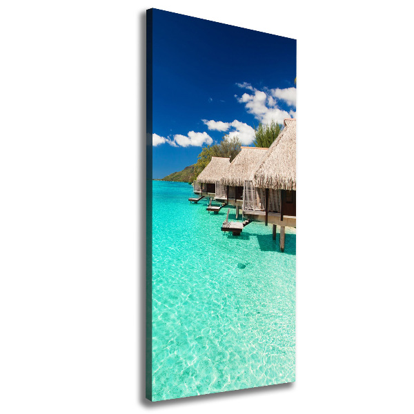 Fotografía en lienzo vertical Isla tropical