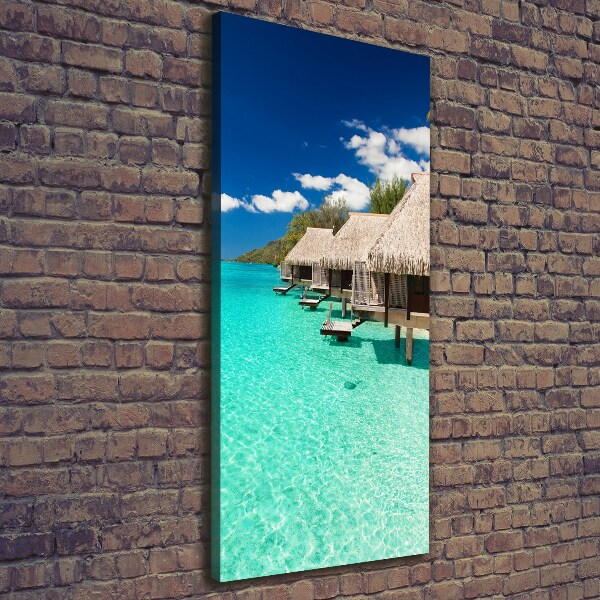 Fotografía en lienzo vertical Isla tropical