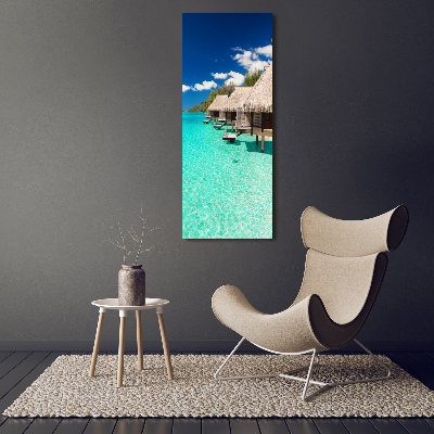 Fotografía en lienzo vertical Isla tropical