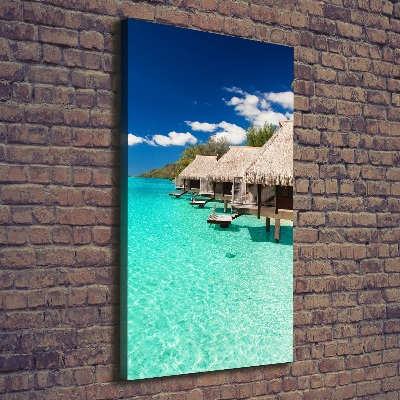 Fotografía en lienzo vertical Isla tropical