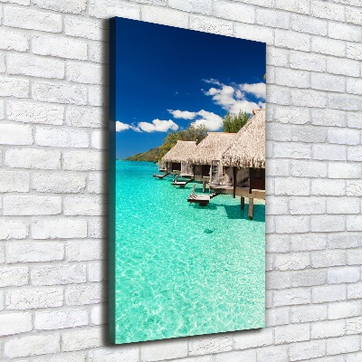 Fotografía en lienzo vertical Isla tropical