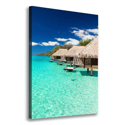 Fotografía en lienzo vertical Isla tropical