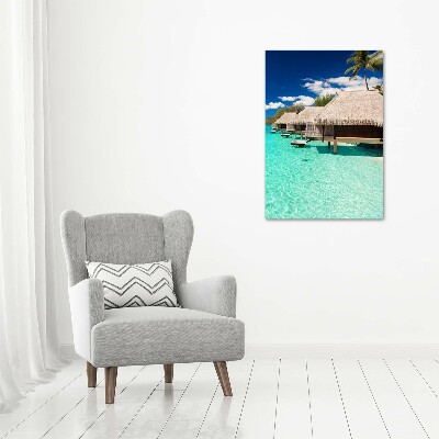 Fotografía en lienzo vertical Isla tropical
