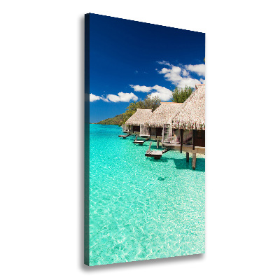 Fotografía en lienzo vertical Isla tropical