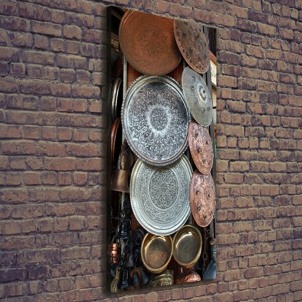 Cuadro canvas decorativo para salón vertical Bazar en Damasco