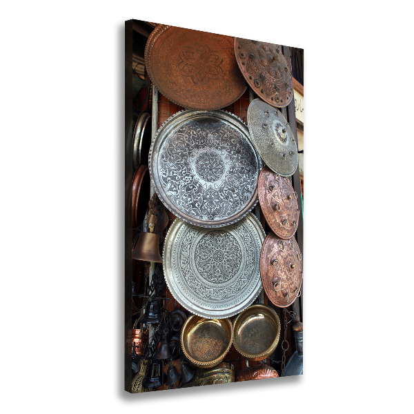 Cuadro canvas decorativo para salón vertical Bazar en Damasco