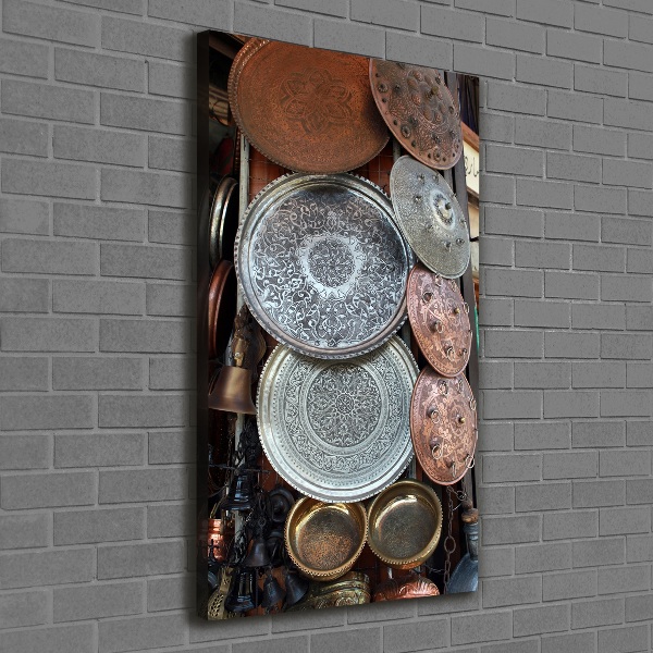 Cuadro canvas decorativo para salón vertical Bazar en Damasco