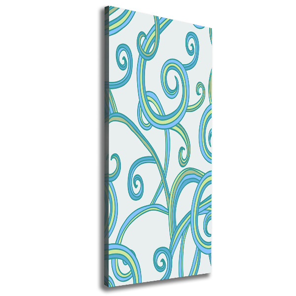 Fotografía en lienzo vertical Espirales abstractas