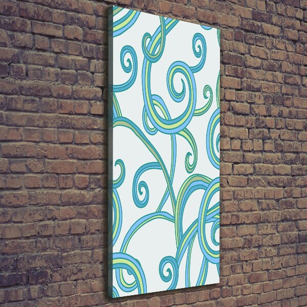 Fotografía en lienzo vertical Espirales abstractas