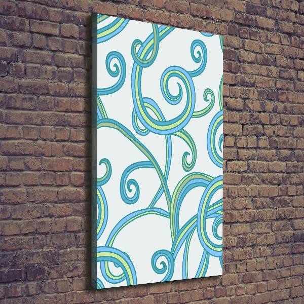 Fotografía en lienzo vertical Espirales abstractas