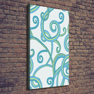 Fotografía en lienzo vertical Espirales abstractas