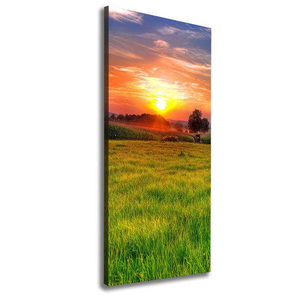 Fotografía en lienzo vertical Atardecer
