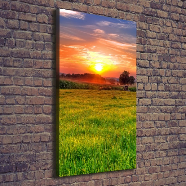 Fotografía en lienzo vertical Atardecer