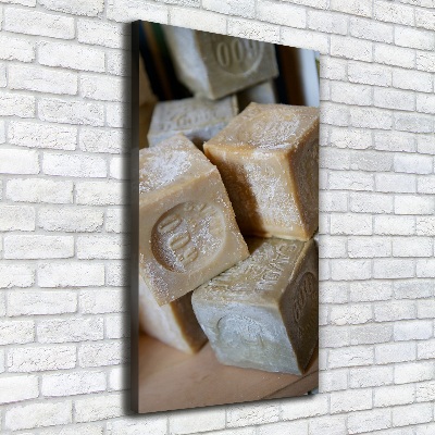 Cuadro moderno en lienzo resistente uv vertical Jabón