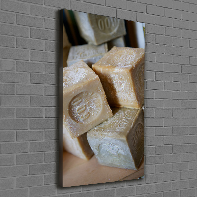 Cuadro moderno en lienzo resistente uv vertical Jabón