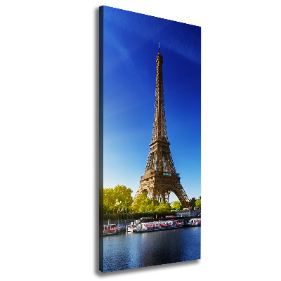 Cuadro canvas decorativo para salón vertical Torre Eiffel de París