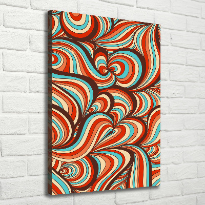 Cuadro canvas decorativo para salón vertical Patrón de remolino