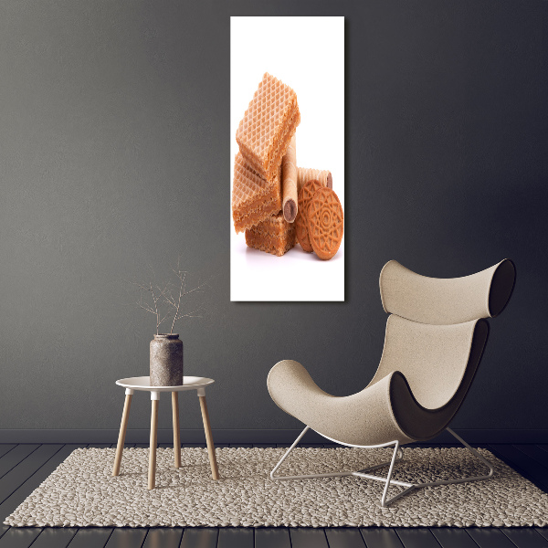 Cuadro moderno en lienzo resistente uv vertical Galletas