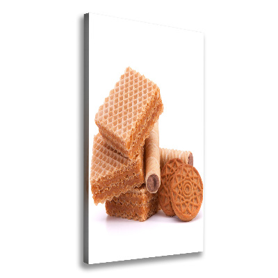 Cuadro moderno en lienzo resistente uv vertical Galletas