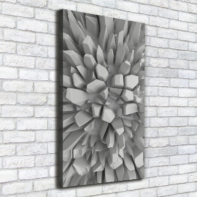 Cuadro canvas decorativo para salón vertical Abstracción 3D