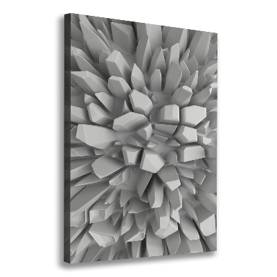 Cuadro canvas decorativo para salón vertical Abstracción 3D