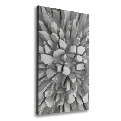 Cuadro canvas decorativo para salón vertical Abstracción 3D