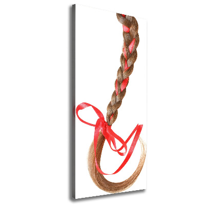 Impresión en lienzo vertical Trenza