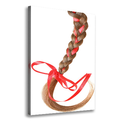 Impresión en lienzo vertical Trenza