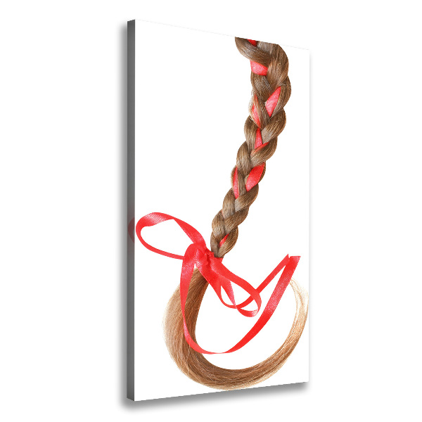 Impresión en lienzo vertical Trenza