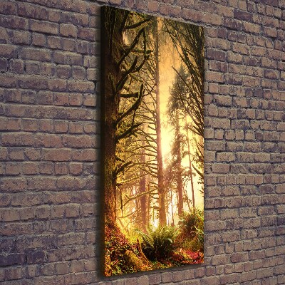 Cuadro moderno en lienzo resistente uv vertical Selva tropical