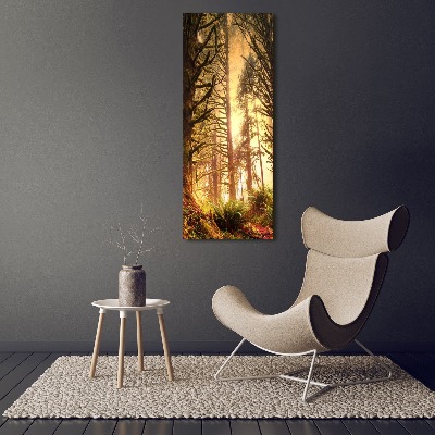 Cuadro moderno en lienzo resistente uv vertical Selva tropical