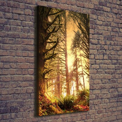 Cuadro moderno en lienzo resistente uv vertical Selva tropical