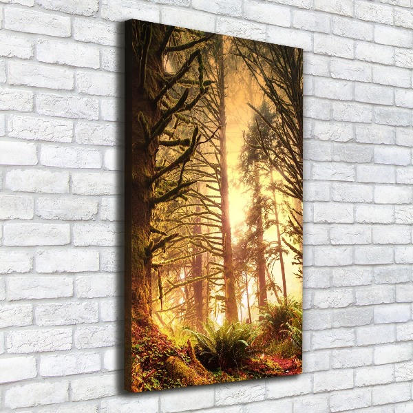 Cuadro moderno en lienzo resistente uv vertical Selva tropical
