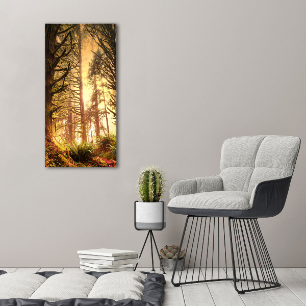 Cuadro moderno en lienzo resistente uv vertical Selva tropical