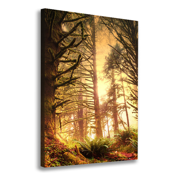 Cuadro moderno en lienzo resistente uv vertical Selva tropical