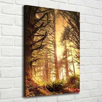 Cuadro moderno en lienzo resistente uv vertical Selva tropical