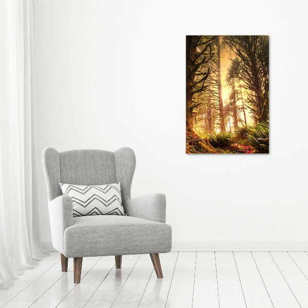 Cuadro moderno en lienzo resistente uv vertical Selva tropical